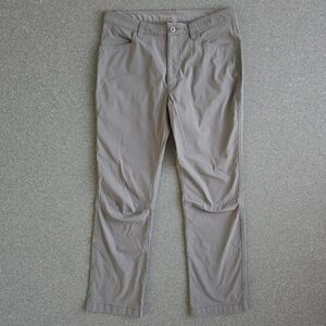 Eddie Bauer Tech Chino Men's Size 32x30 Grey Outdoor Hiking Pants Stretch